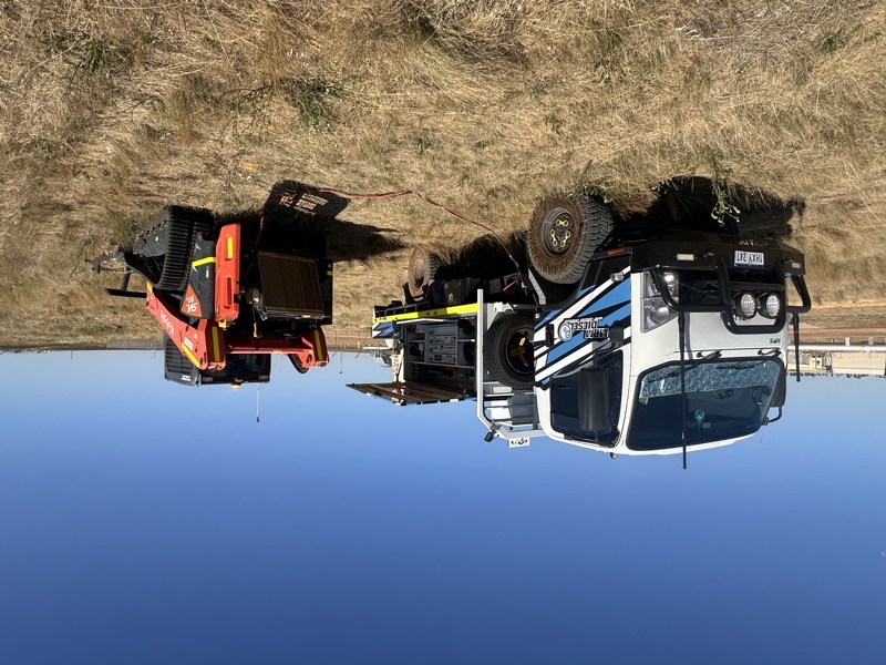 Driveline and differential repair on a rigid dump truck