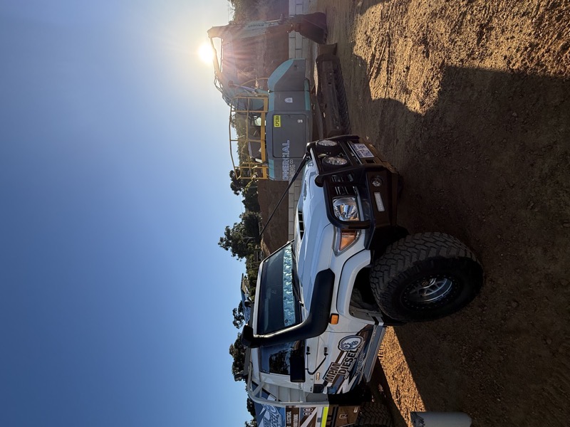 Boilermaker performing heavy plate welding on mining equipment